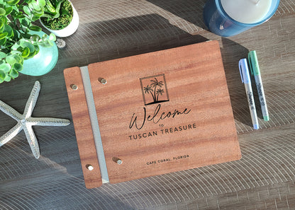 Guest Book for Beach House Palm Trees Tropical