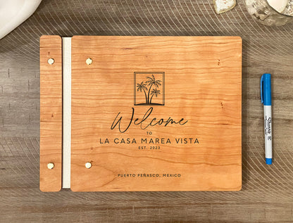 Guest Book for Beach House Palm Trees Tropical