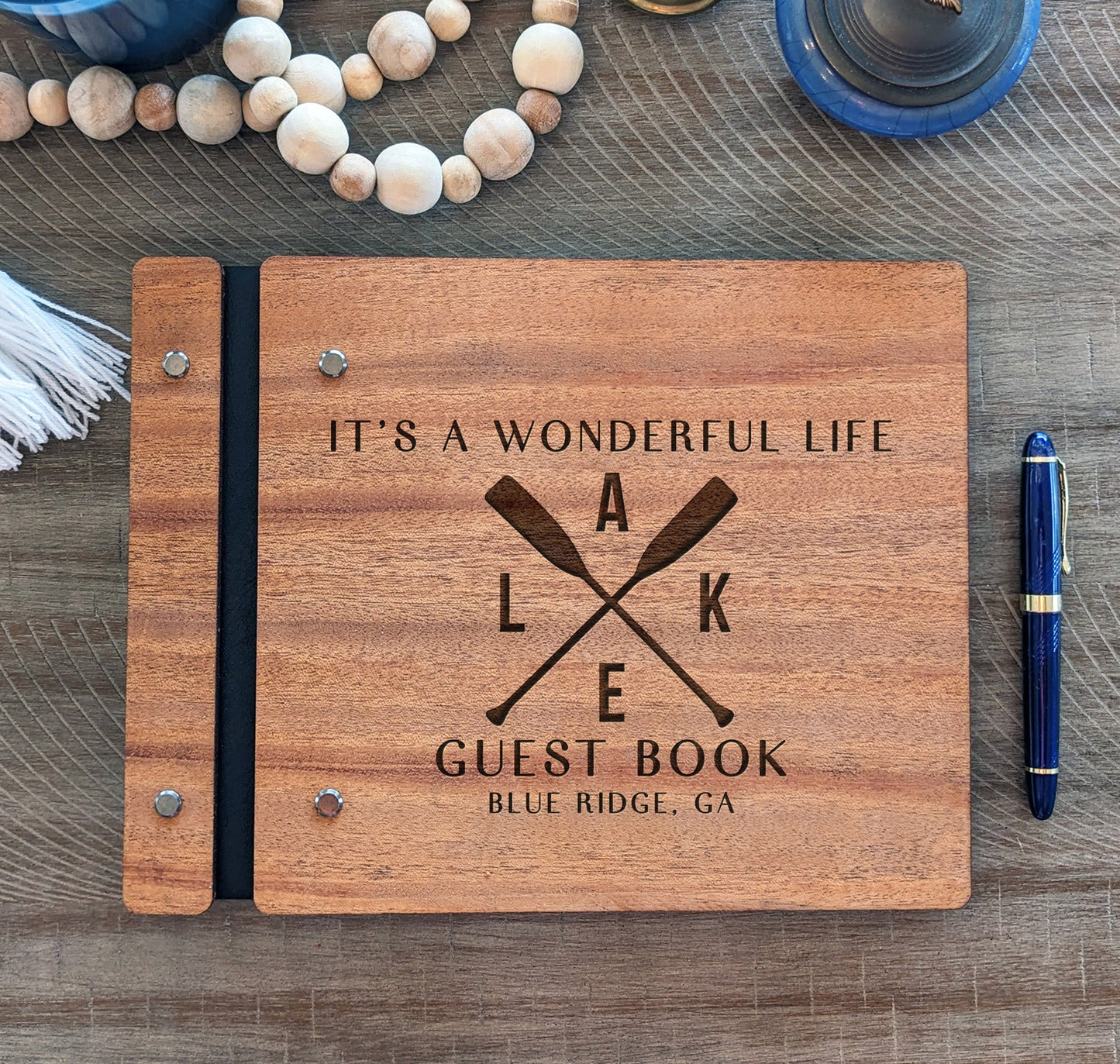 Lake House Rental Guest Book - Dragon Forged Studios
