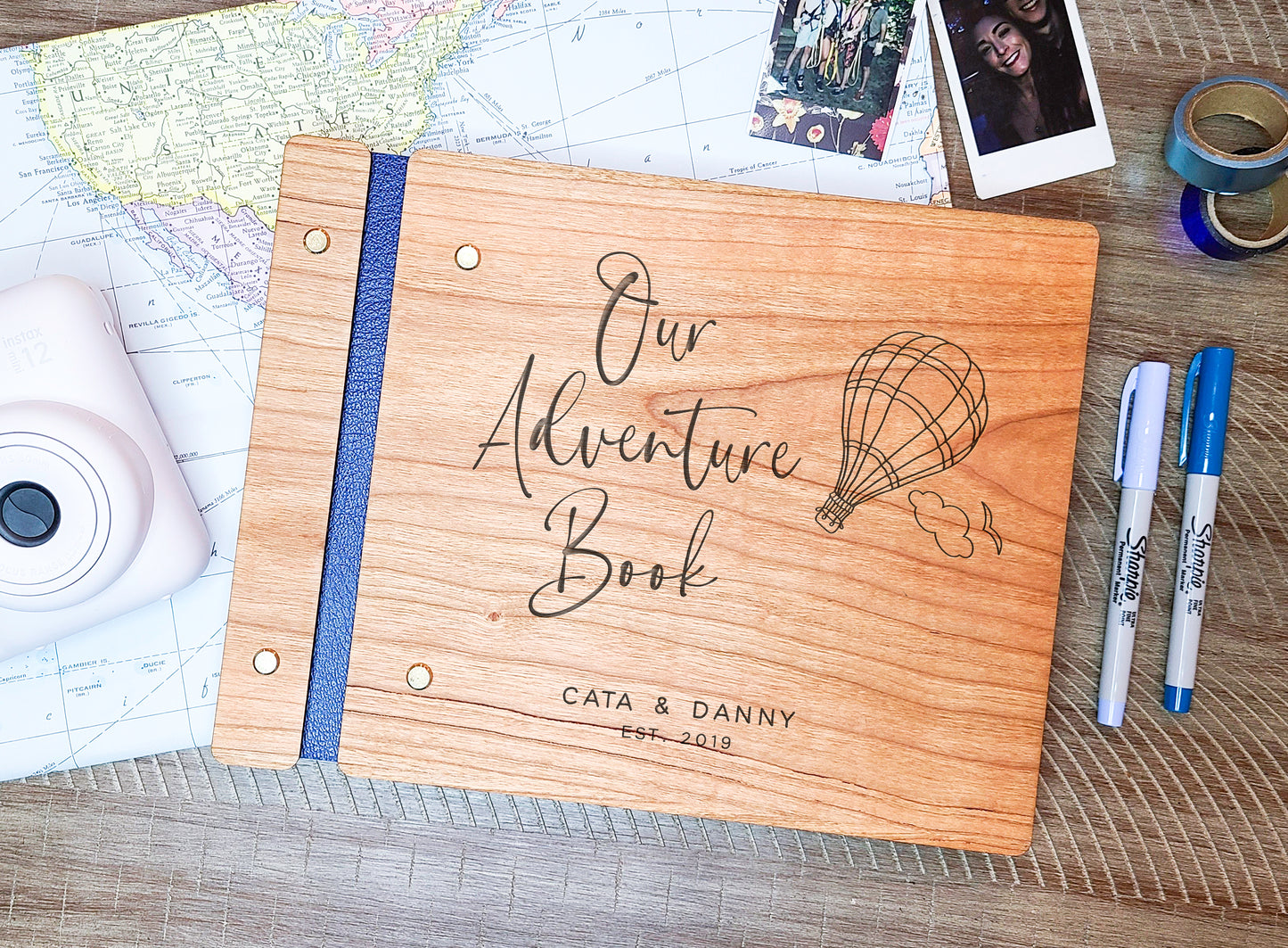 Our Adventure Book Travel Journal Hot Air Balloon Photo Album
