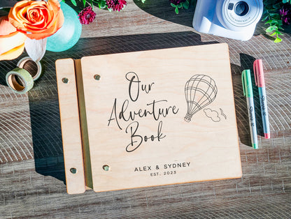 Our Adventure Book Travel Journal Hot Air Balloon Photo Album