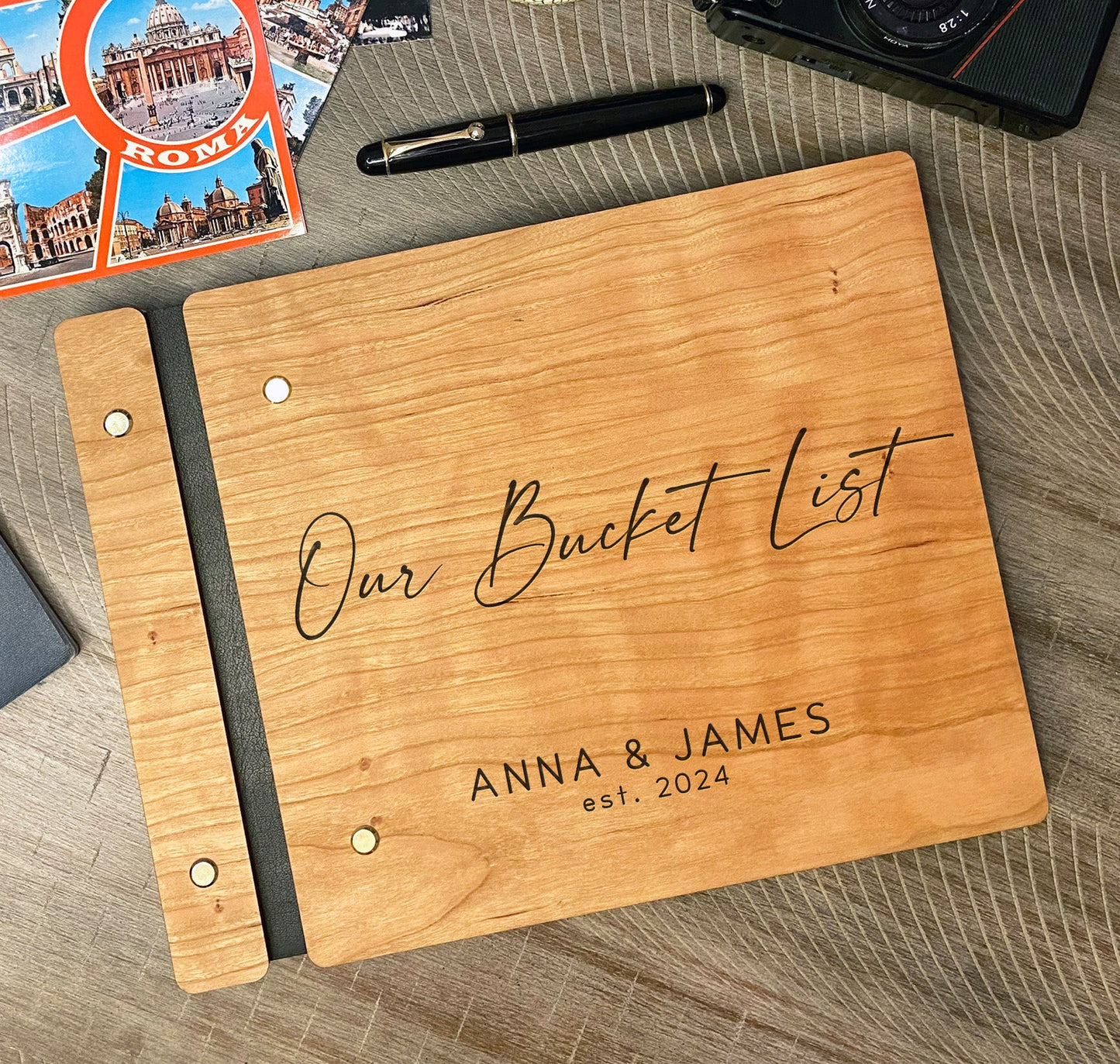 Our Bucket List Travel Journal for Couples - Dragon Forged Studios