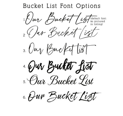 Our Bucket List Travel Journal for Couples - Dragon Forged Studios