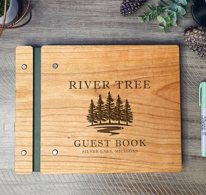 River Tree Rustic Vacation Rental Guest Book - Dragon Forged Studios