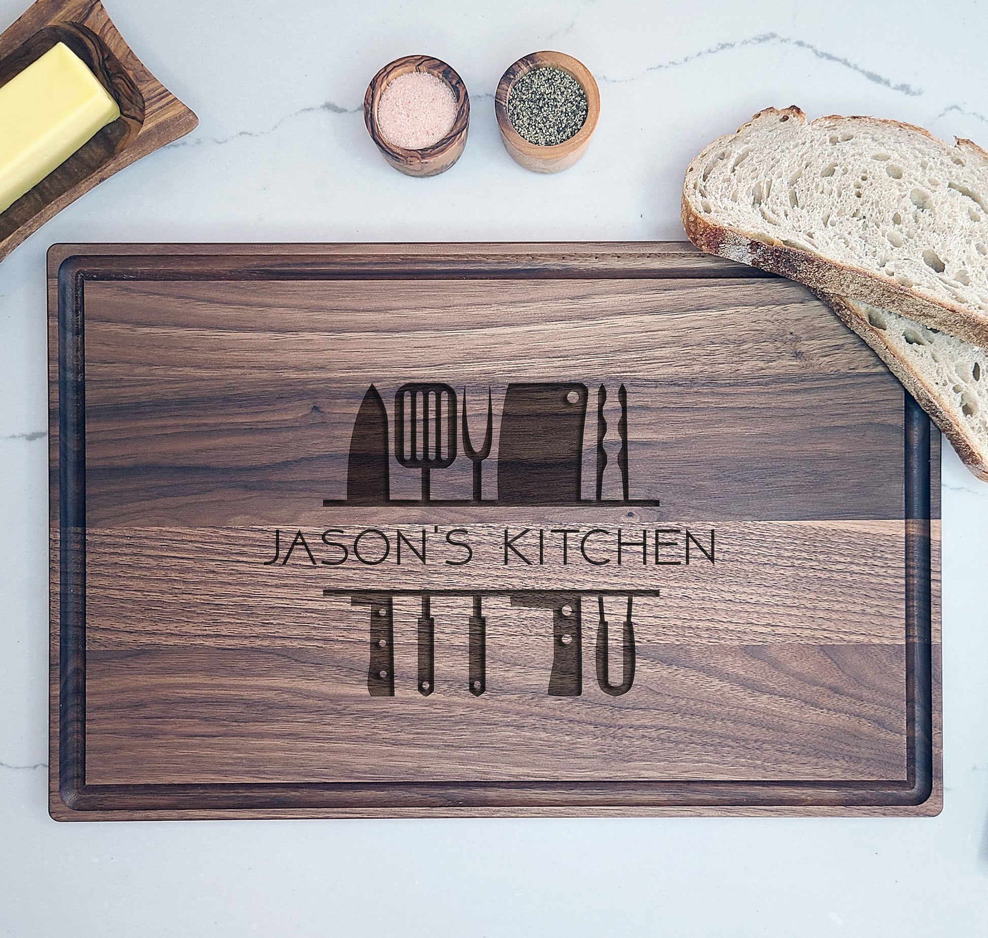 Engraved Cutting Board Gift for Chef or Cook - Dragon Forged Studios