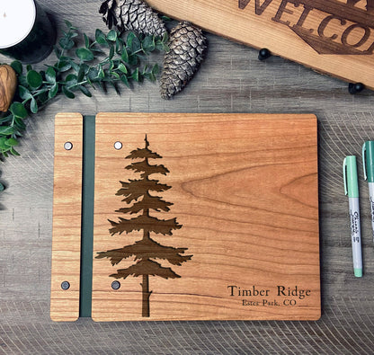 Rustic Cabin Mountain Lodge Rental Guest Book - Dragon Forged Studios